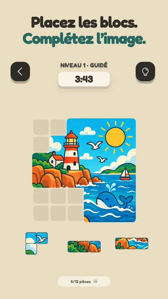 Puzzle Photo : Pièces: Créez des puzzles avec vos photos. Placez les blocs et révélez l’image. — Agrandir la capture 2