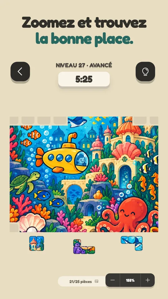 Puzzle Photo : Pièces: Créez des puzzles avec vos photos. Placez les blocs et révélez l’image. — Agrandir la capture 3